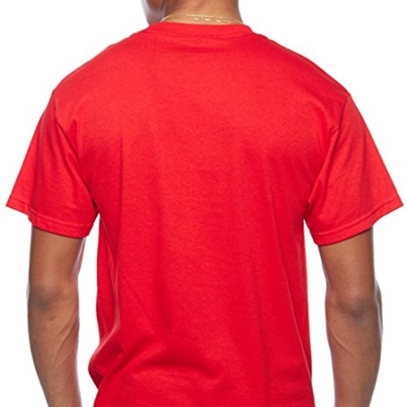 Men's YZY vs G.O.A.T. 23 Graphic Print Crewneck Red Tees Shirt Size Large - Picture 4 of 6